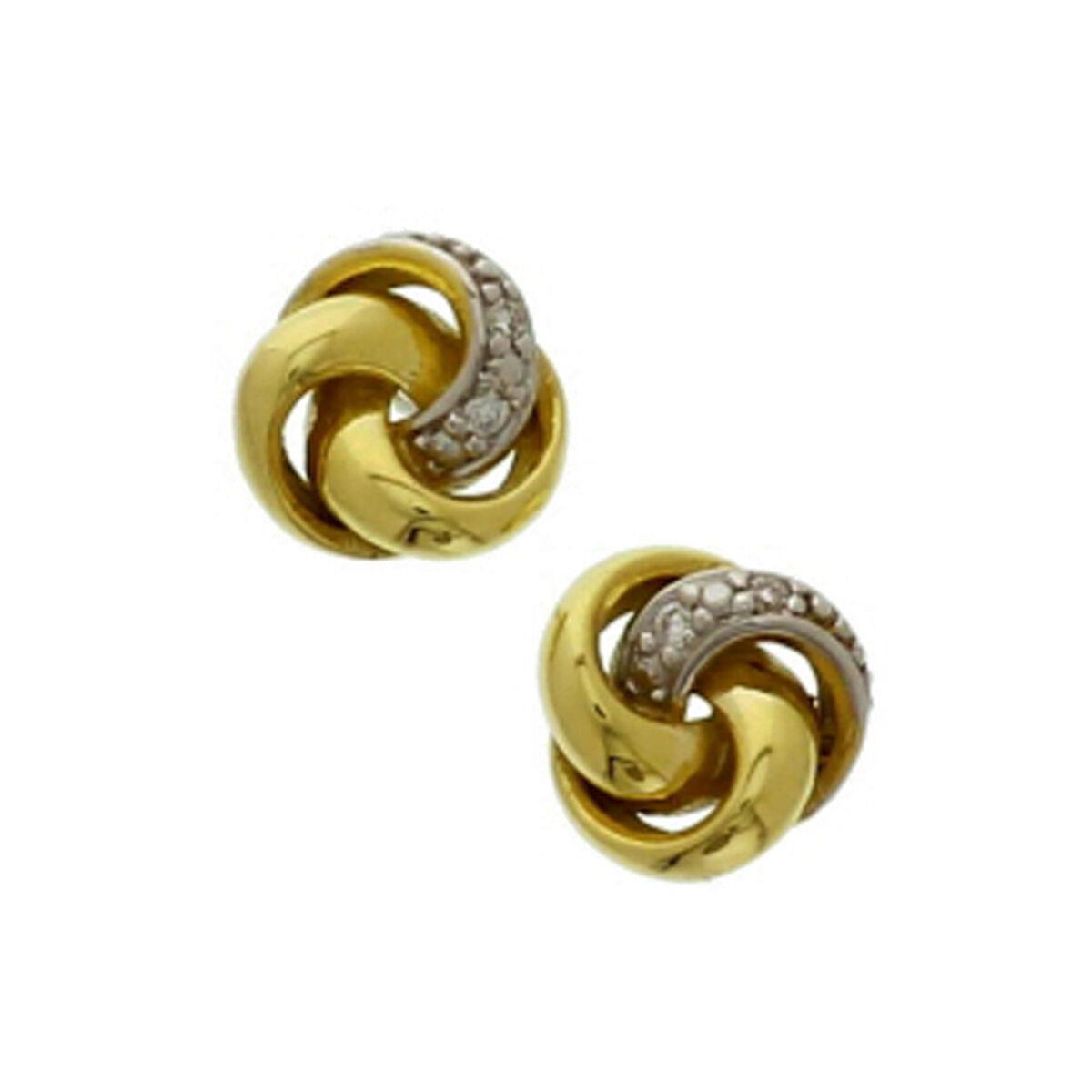 Ohrstecker Knoten mit Brillanten