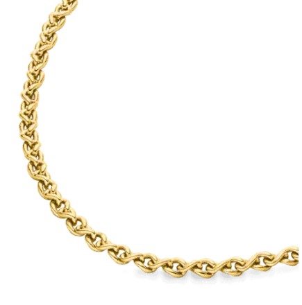 Boccia Titanium Collier Gelbvergoldet