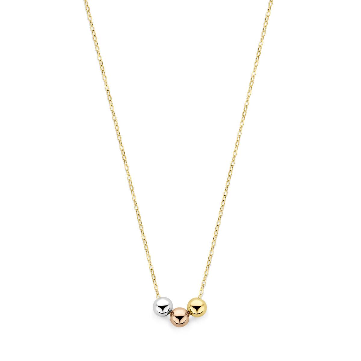 Collier mit Tricolor Kugeln