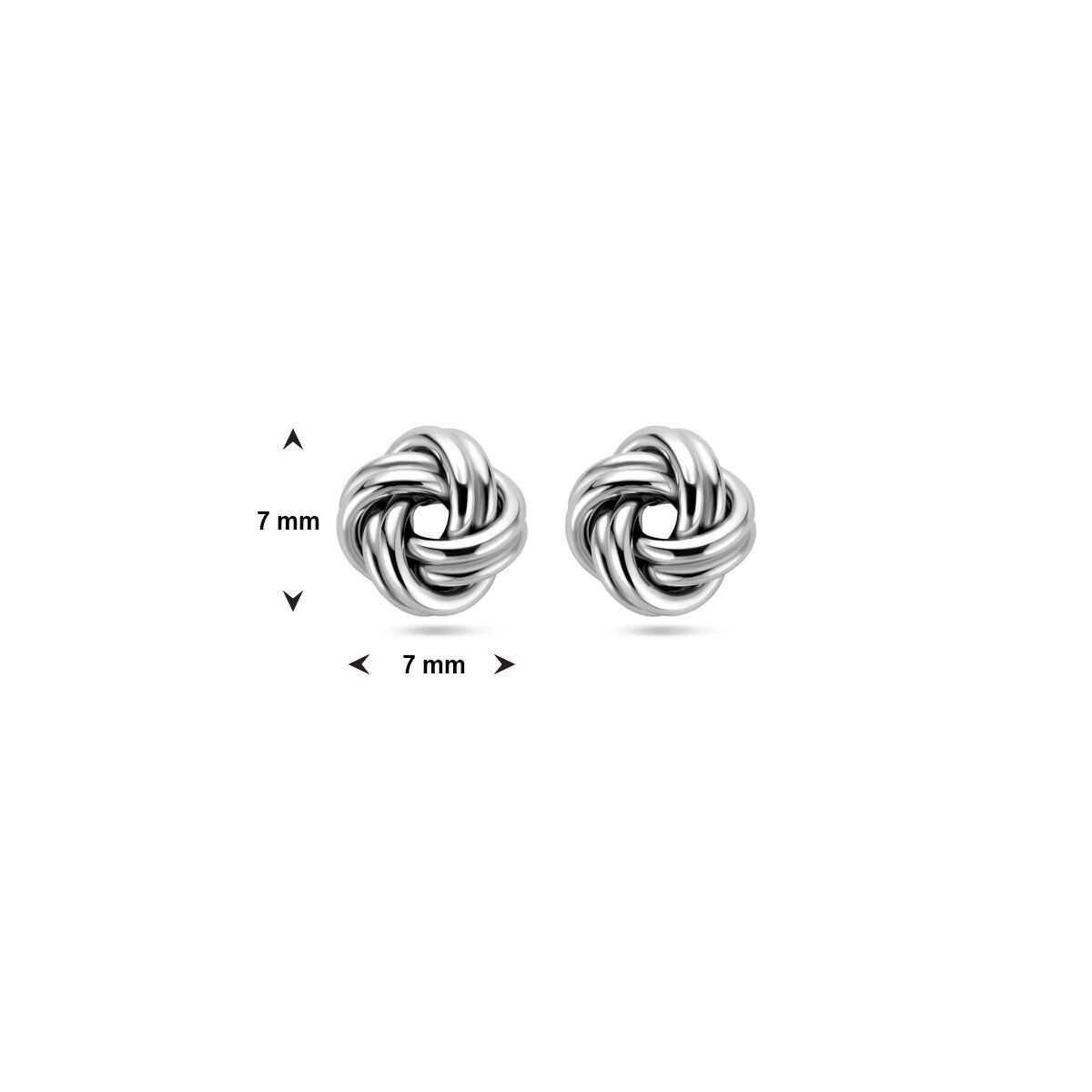 Knoten Ohrstecker 7,0mm