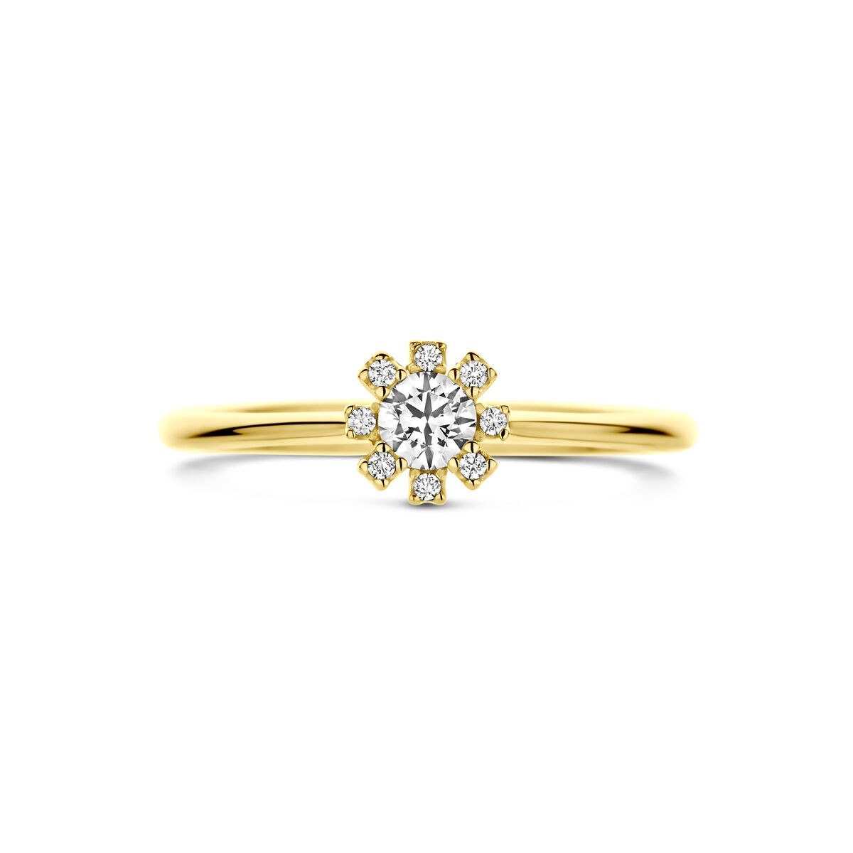 Ring Rose mit Zirkonia