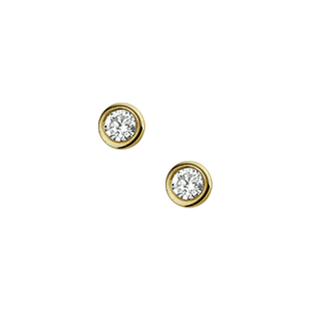 Solitaire Ohrstecker Brillanten 0,15ct