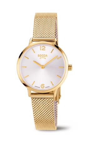 Boccia Titanium Milanaise Damenuhr Gold