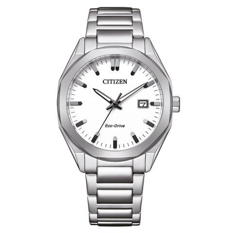 Citizen Eco-Drive Uhr Weiß Edelstahl