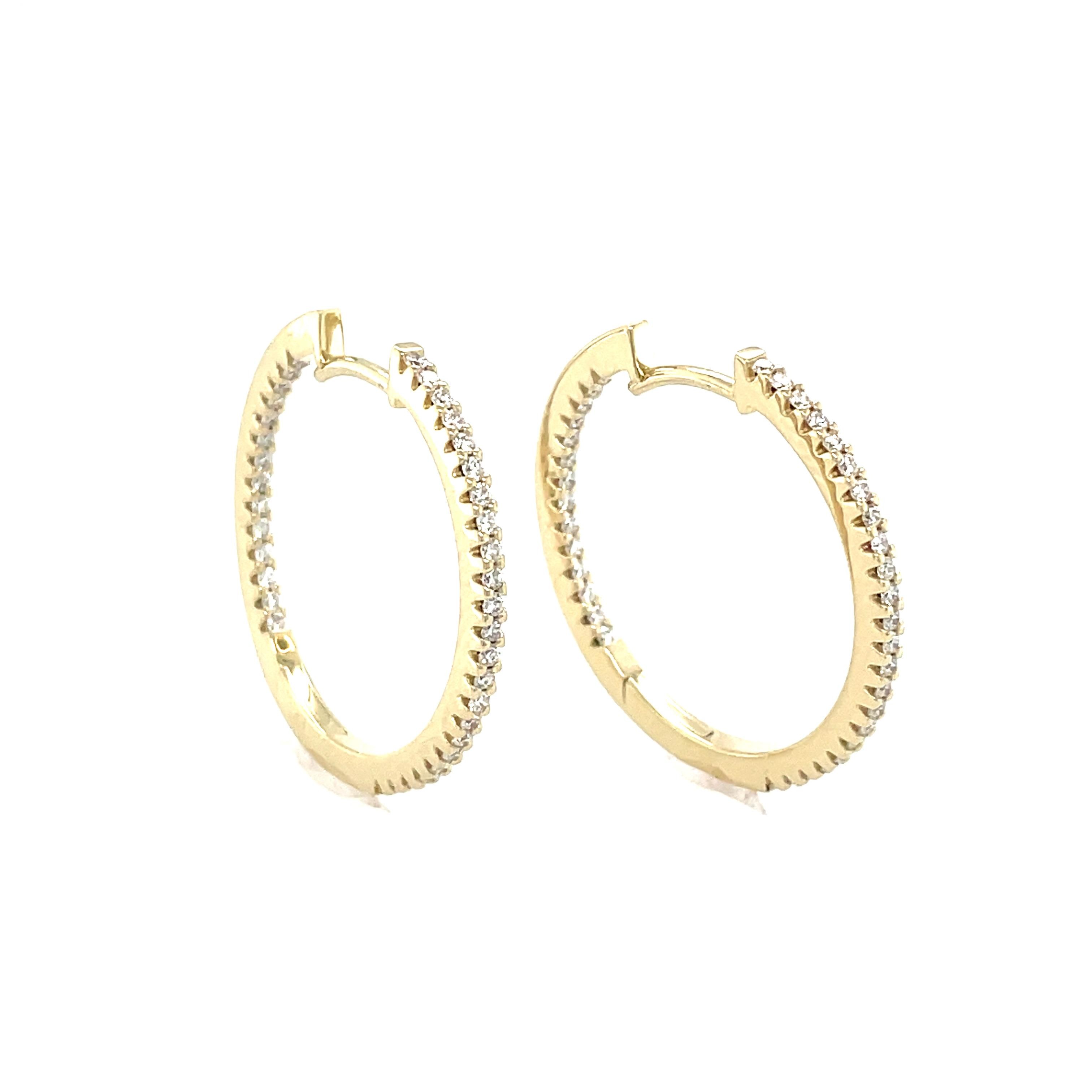 Brillantcreolen Gelbgold 20,0mm