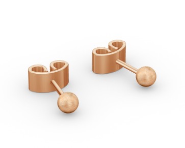 Niessing Ohrkugeln Rotgold