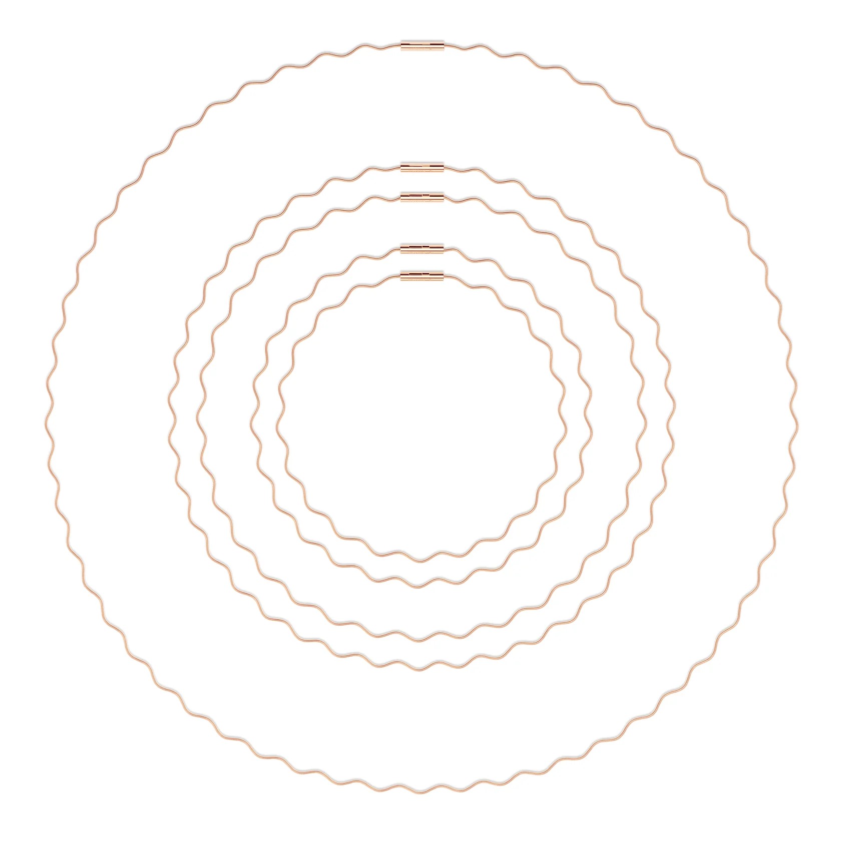 Niessing Halsschnur Welle Rotgold 42,0cm