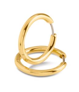 Boccia Titanium Creolen Gelbvergoldet 23,0mm