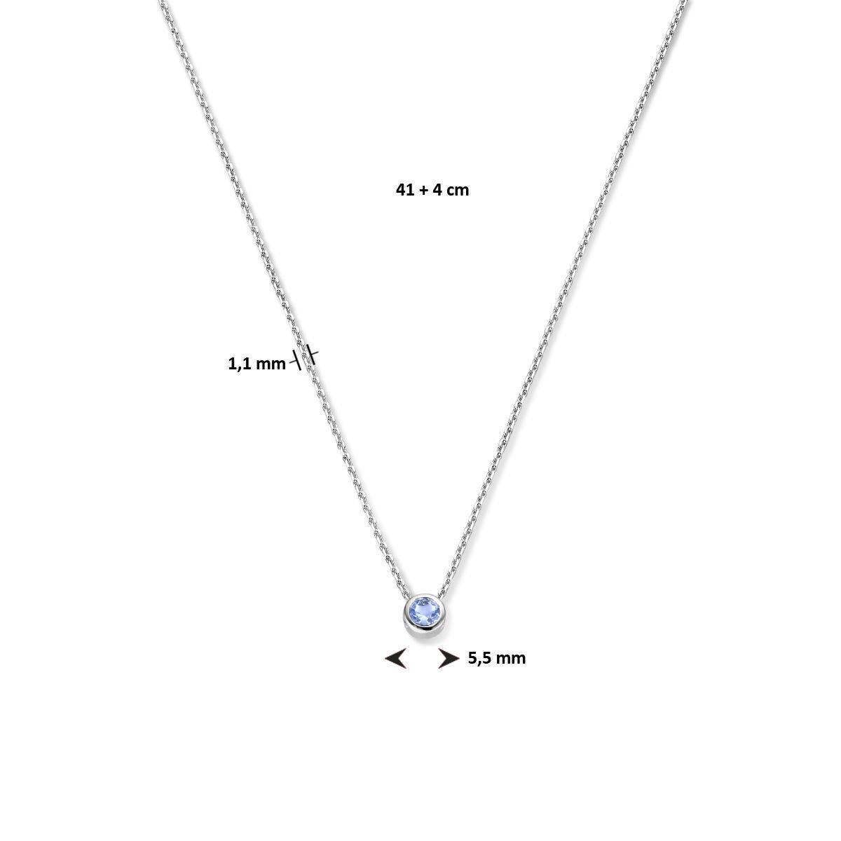 Kette mit Geburtsstein Anhänger Dezember