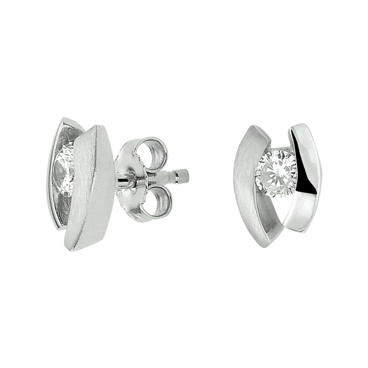 Silber Ohrstecker Zirkonia