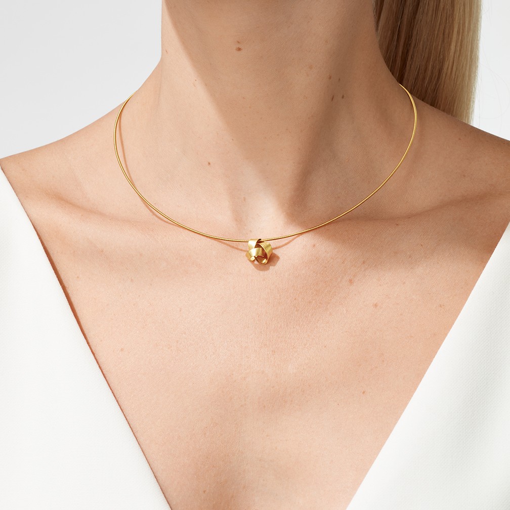 Niessing Papyr Anhänger 4,0mm Gelbgold