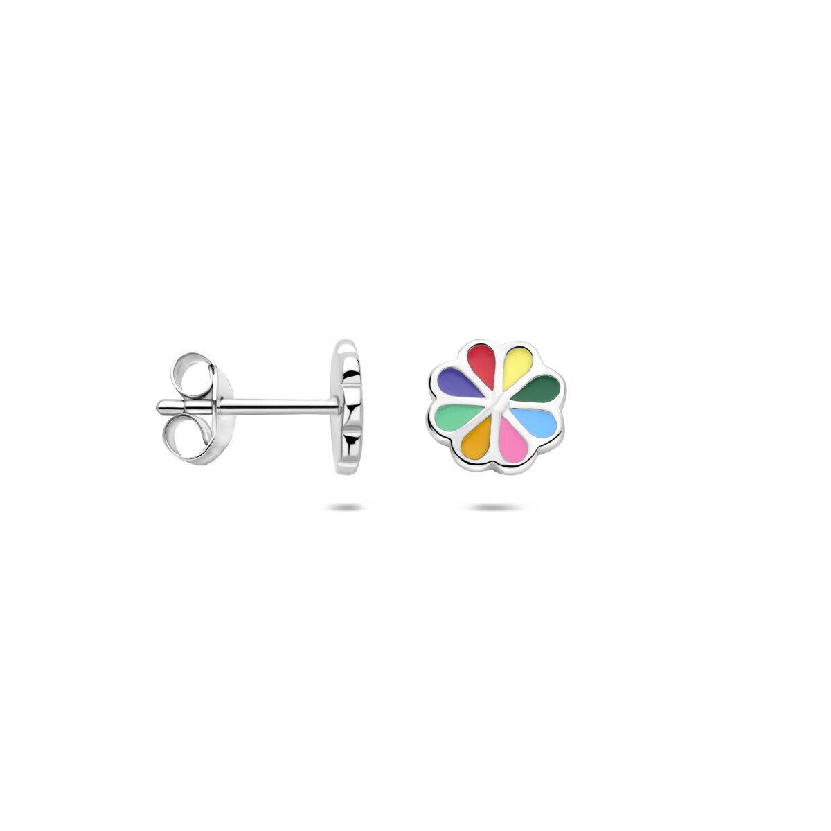 Bunte Blumen Ohrstecker