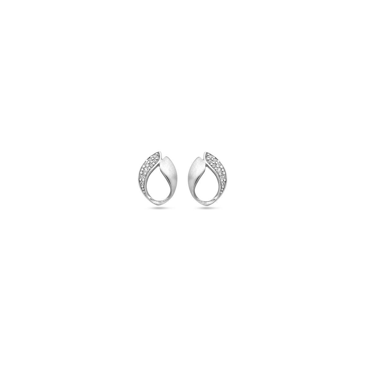 Silber Ohrstecker mit Zirkonia