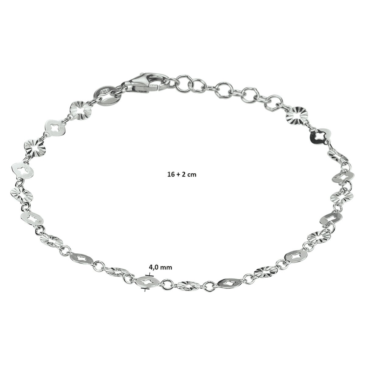 Armband mit facettierte Plättchen
