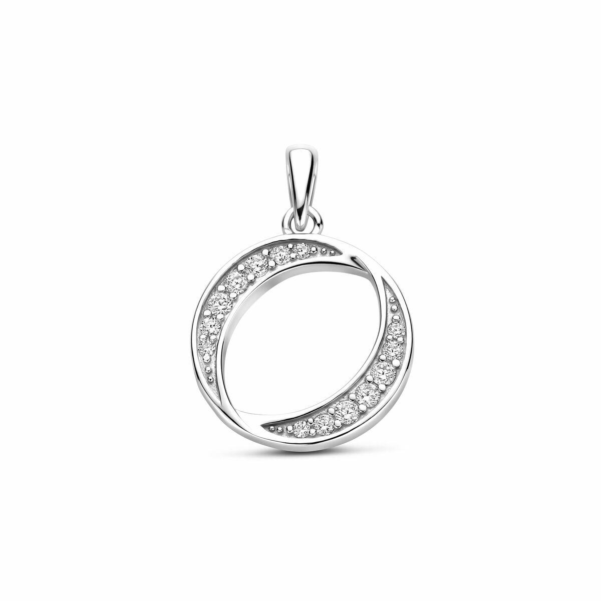 Anhänger Silber mit Zirkonia rund