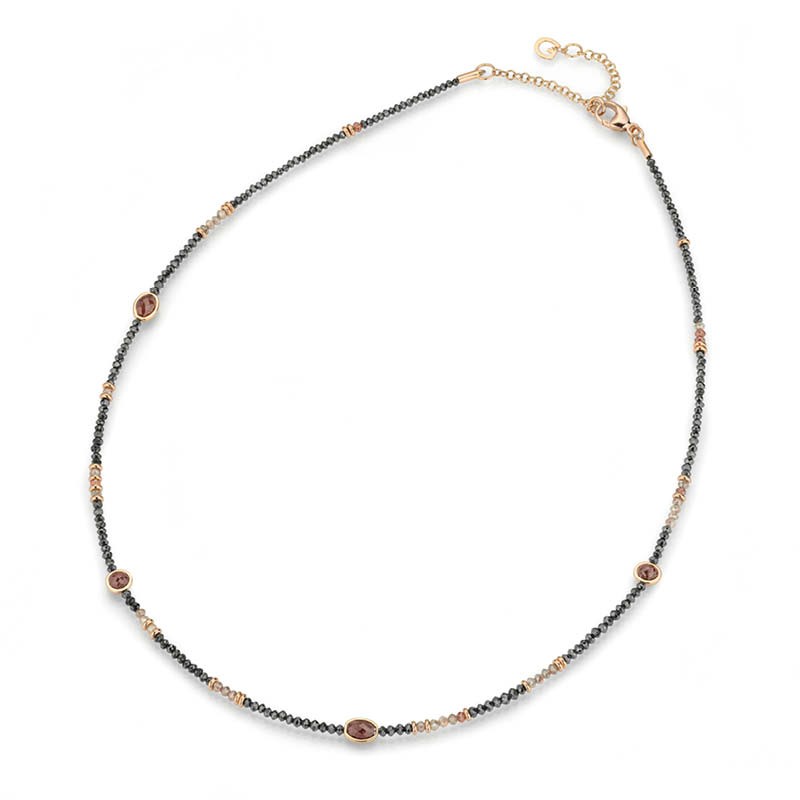 Gellner Castaway Collier mit schwarzen Diamanten