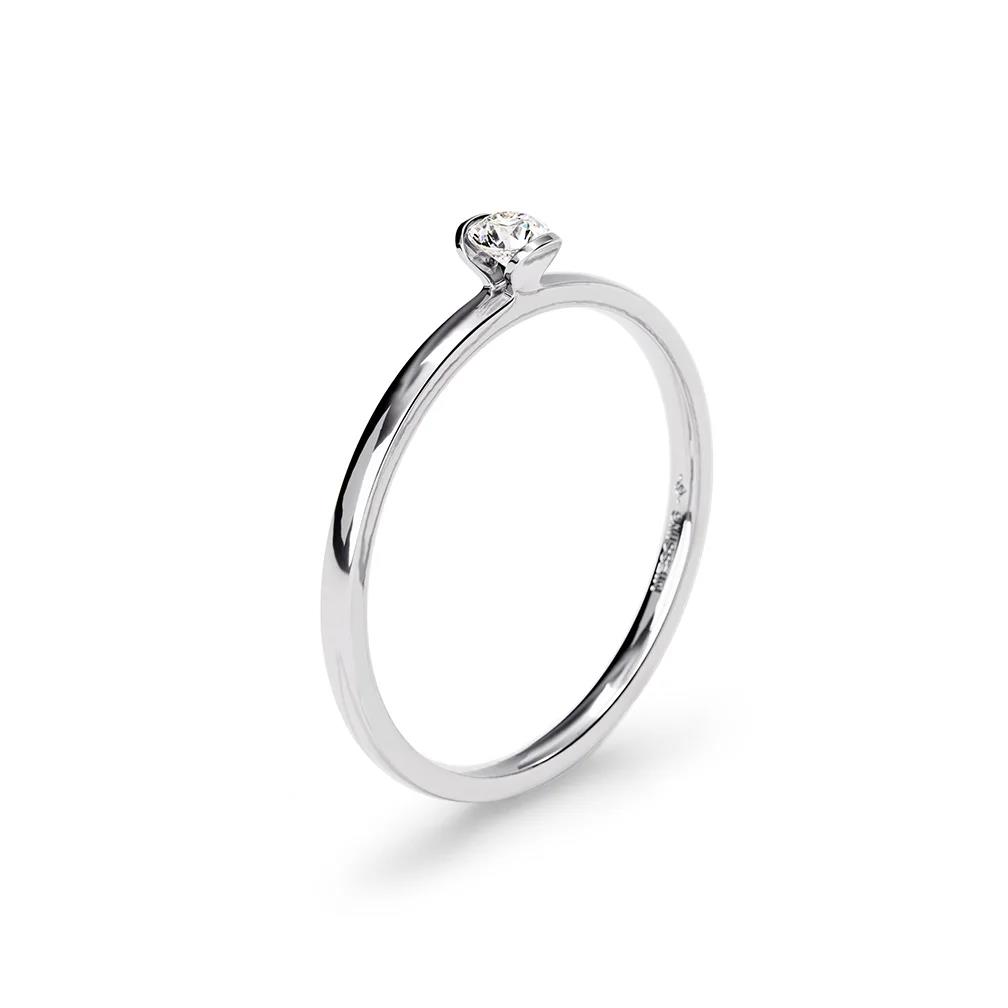 Niessing Lily Solitaire Ring 0,08ct Platin