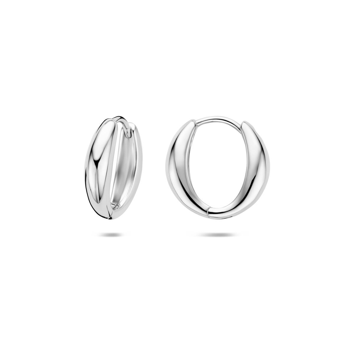 Creolen Silber Verlaufend 14,5mm