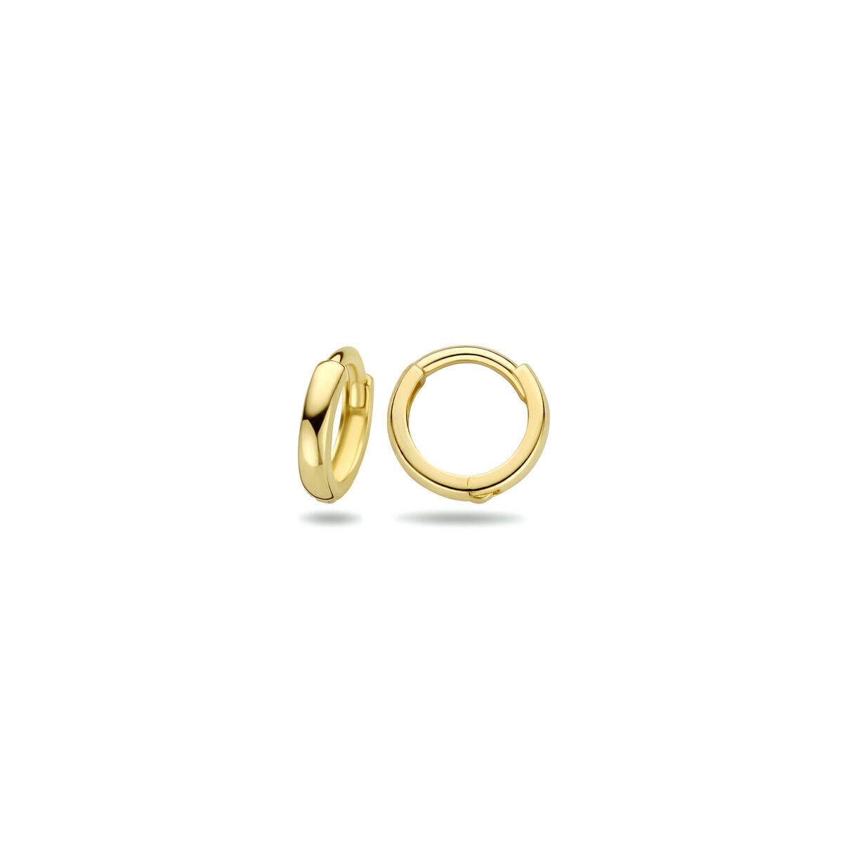 Gelbgold Creolen poliert 8mm