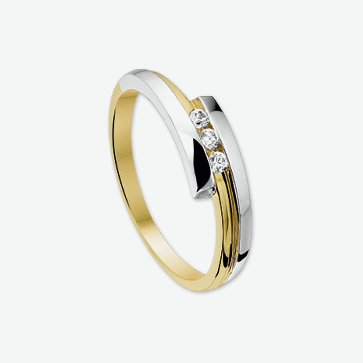 Ring BiColor mit Zirkonia