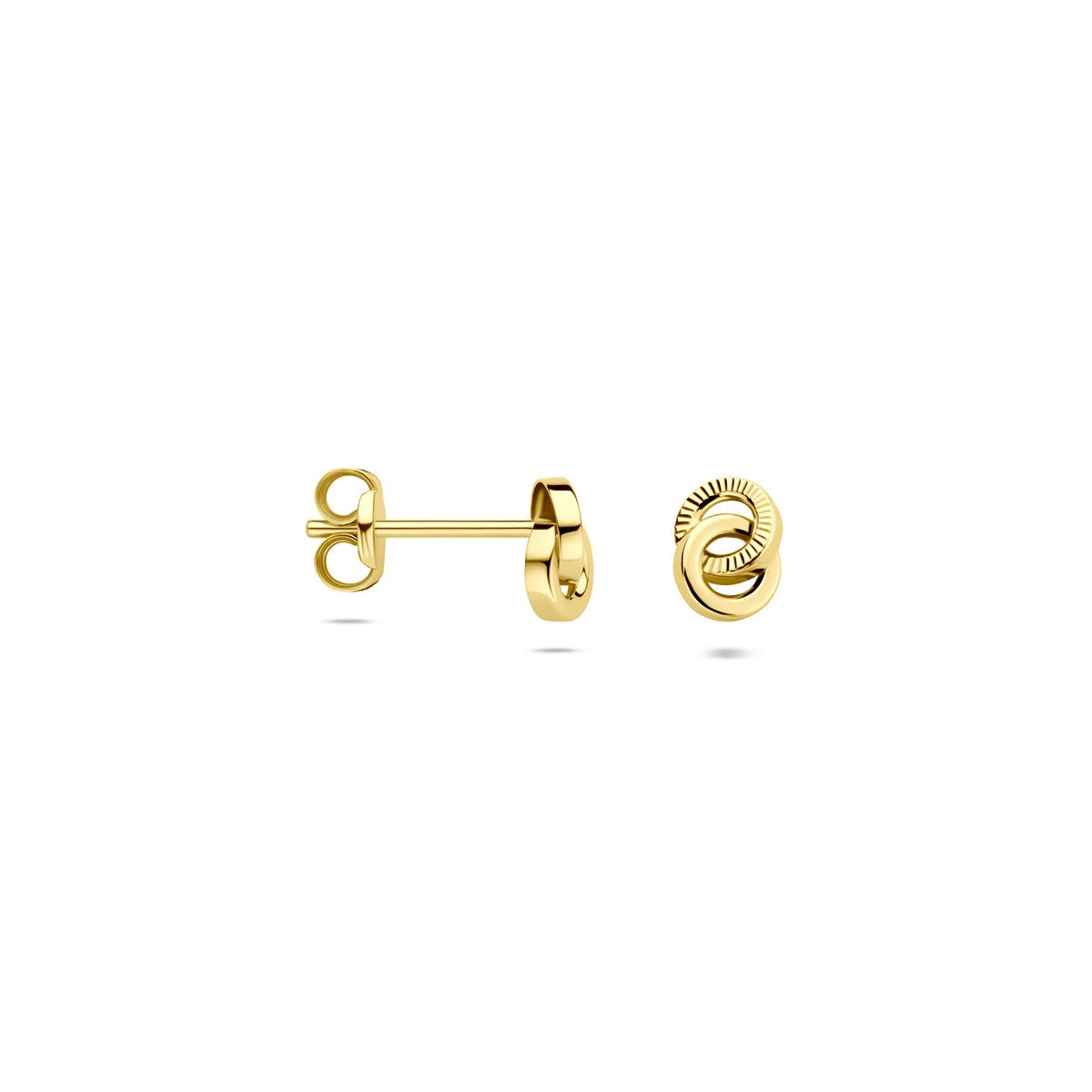 Ringe Gelbgold Ohrstecker Diamantiert