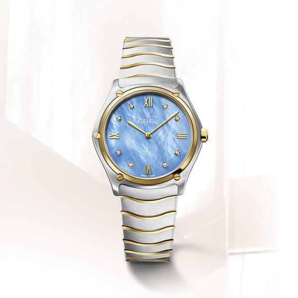 Ebel Sport Classic Sky Blue Perlmutt Bicolor