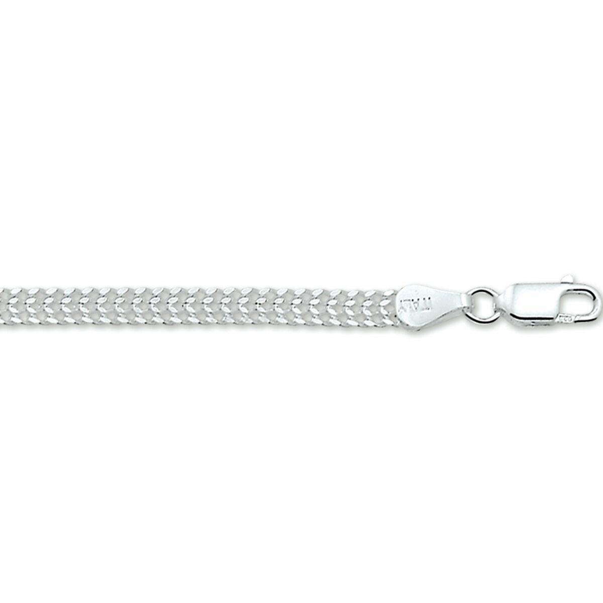 Armband Silber doppel Panzer