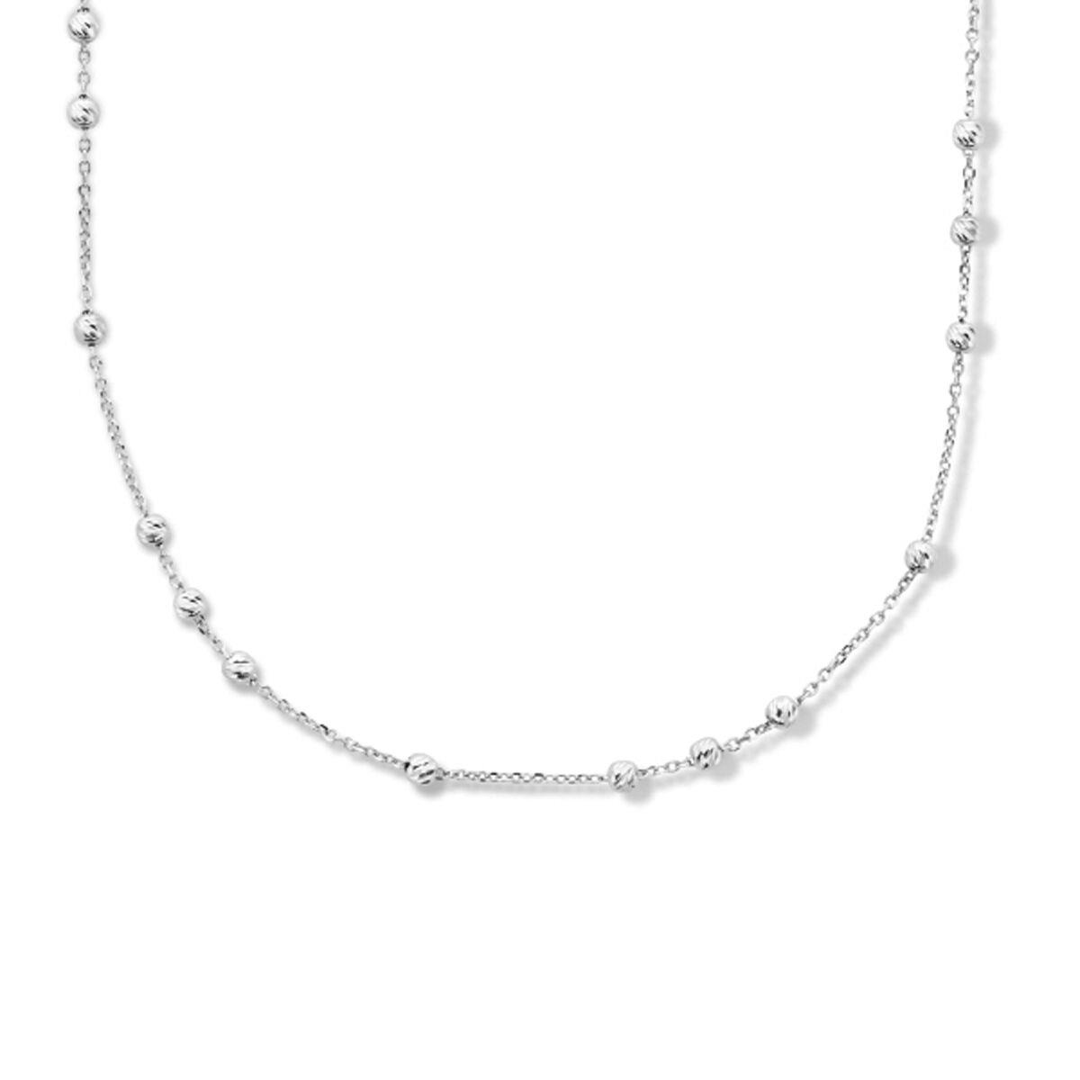 Collier mit facettierten Kugeln