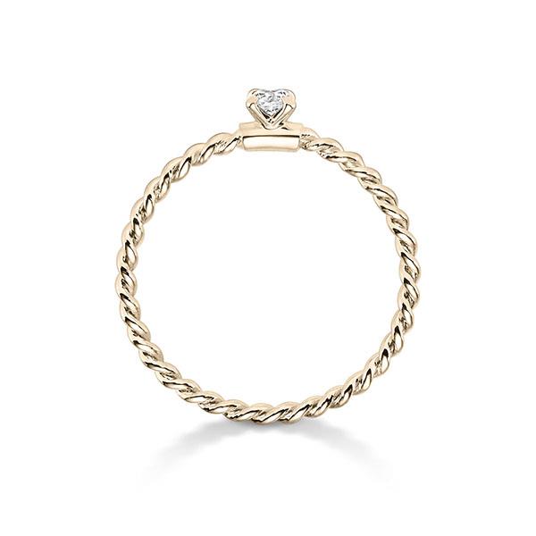 Solitaire Ring 0,25ct Green Zirkonia Signature