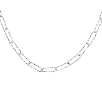 Paperclip Kette diamantiert