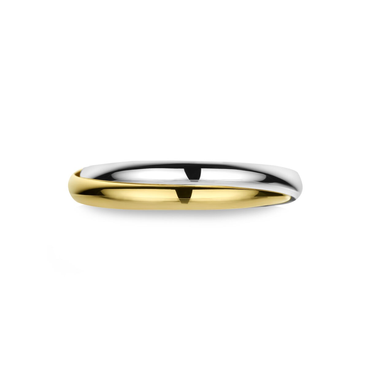 Doppelring Gelbgold und Weißgold