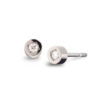 Boccia Titanium Ohrstecker mit Brillant