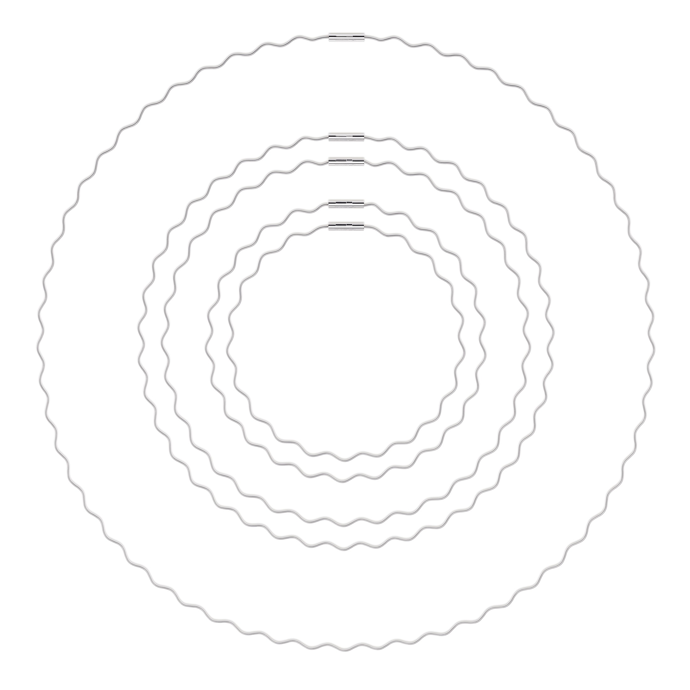 Niessing Halsschnur Welle Platin 42,0cm