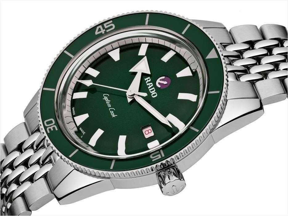 Rado Captain Cook Herrenuhr Green