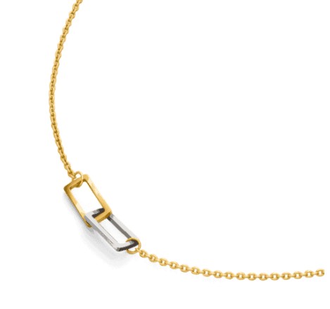 Boccia Titanium Kette mit Anhänger Rechteck