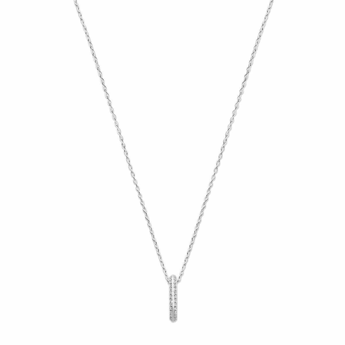 Kette mit Pavée Oval Anhänger
