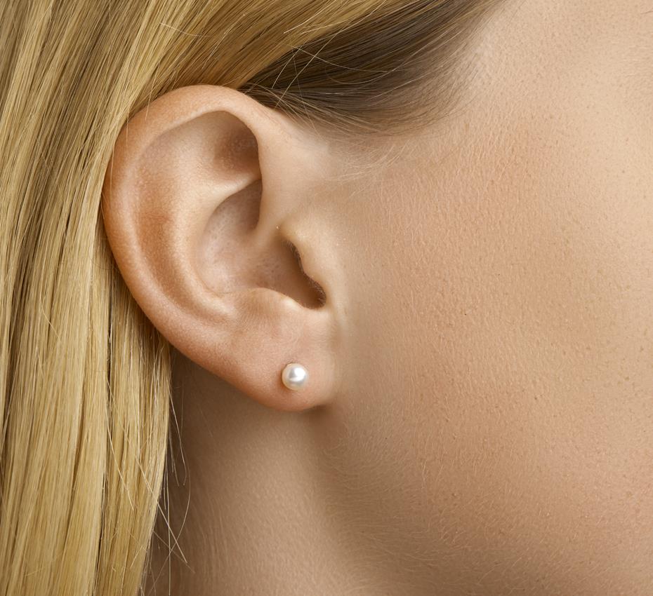 Süßwasser Perlen Ohrstecker 4,5mm