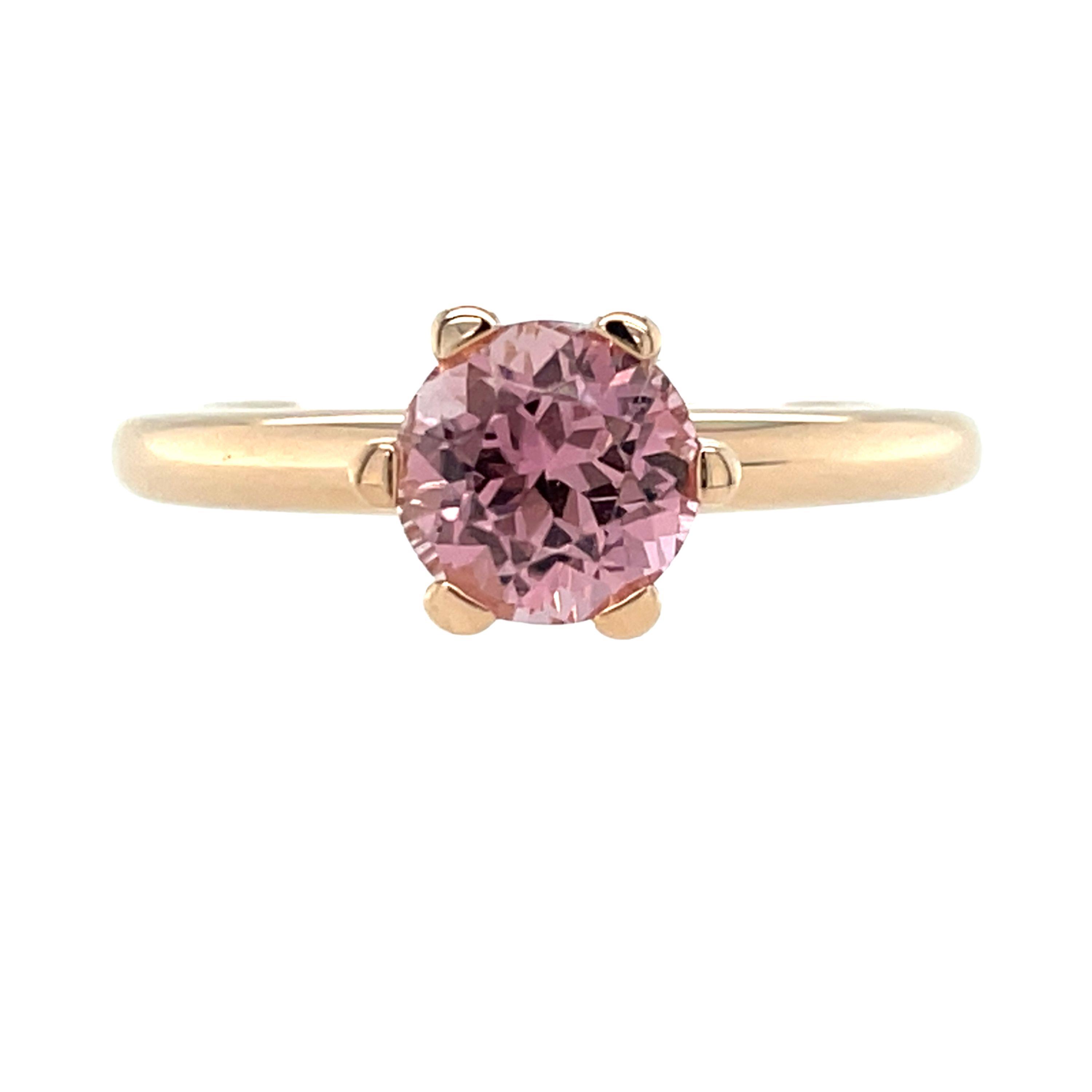 Richard Hans Becker Solitair Ring Turmalin rosa