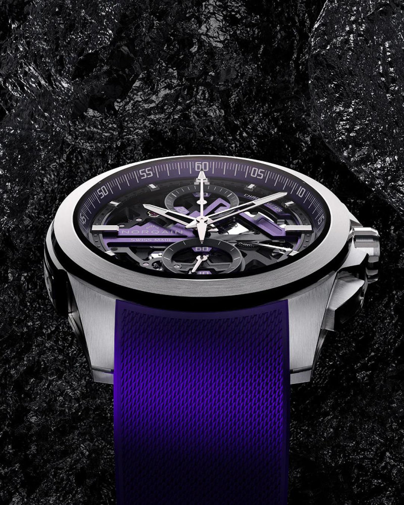 Norqain Independence Skeleton Violett Chrono