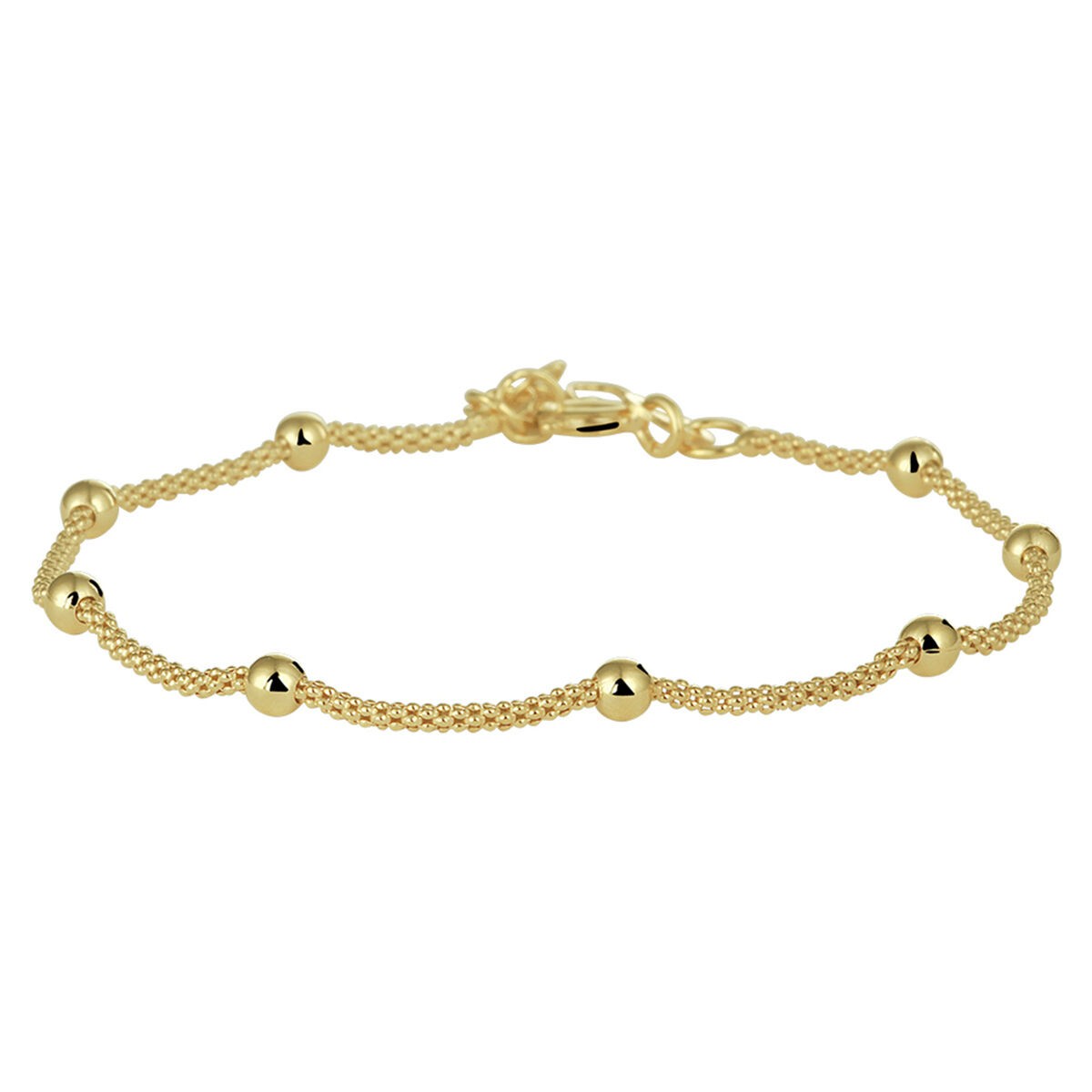 Armband mit Kugeln vergoldet
