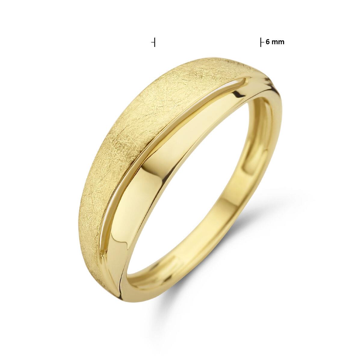 Ring Eismatt Poliert