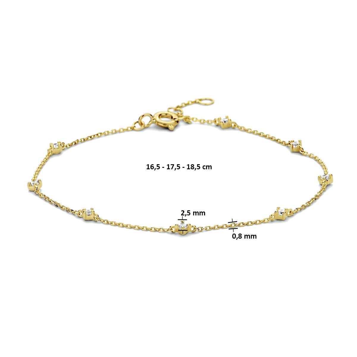 Armband Gelbgold mit kleine Zirkonia