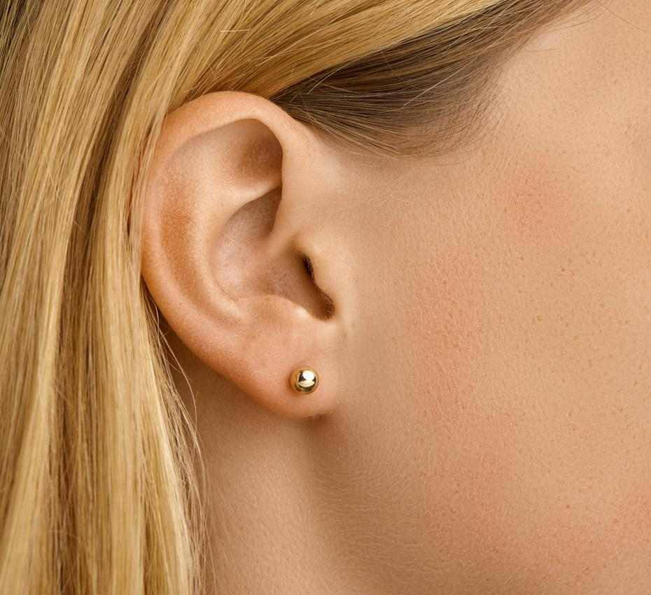 Kugel Ohrstecker 5,0mm
