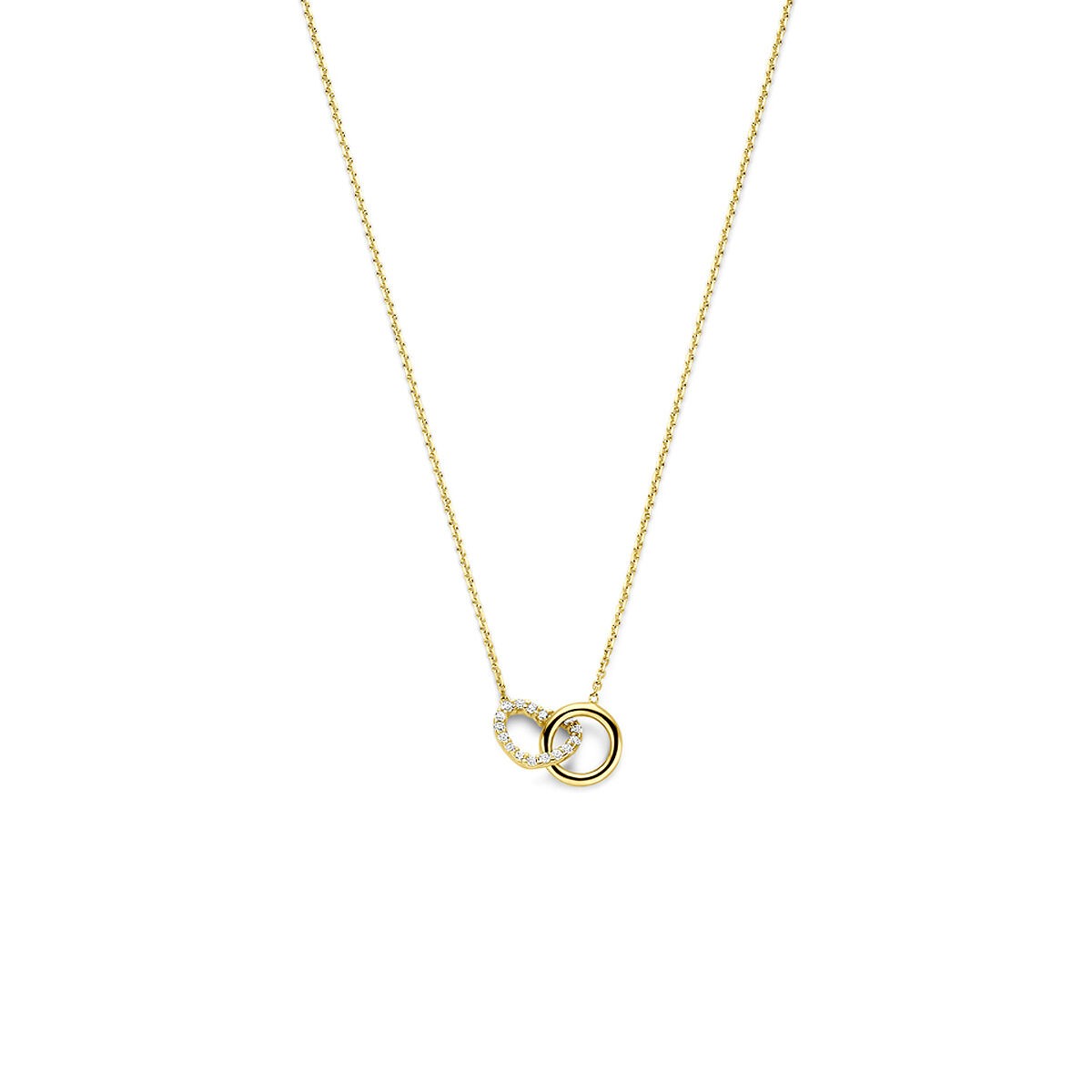 Ring in Zirkonia Herz Kette
