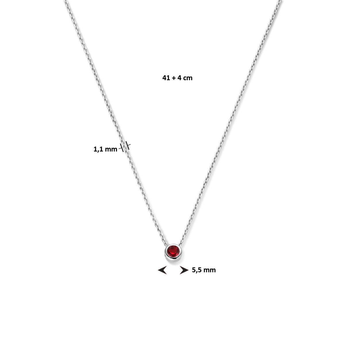 Kette mit Geburtsstein Anhänger Juli