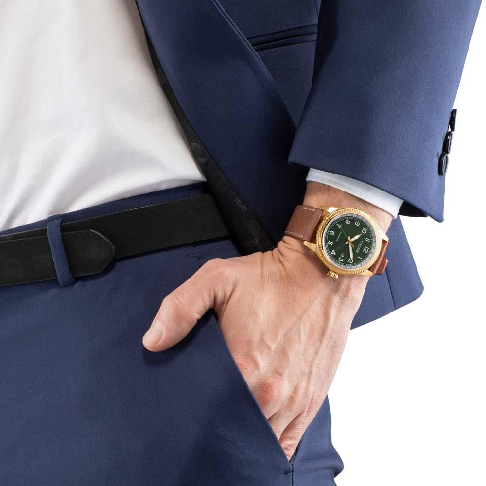 Citizen Eco-Drive Herrenuhr Rosé Green
