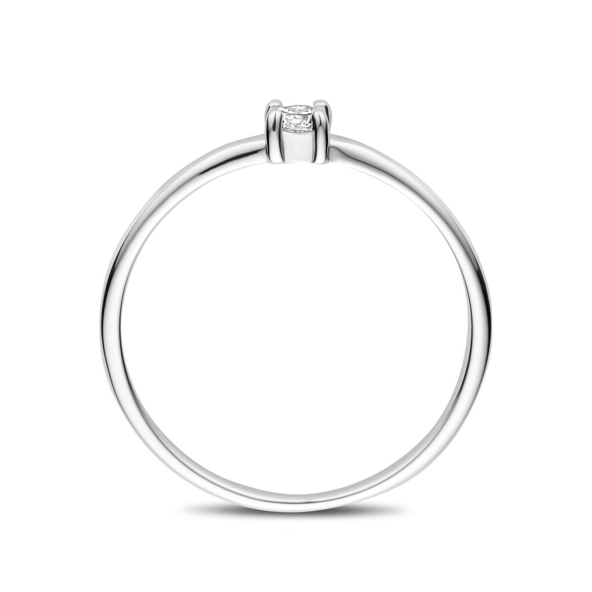 Silber Solitaire Ring Zirkonia