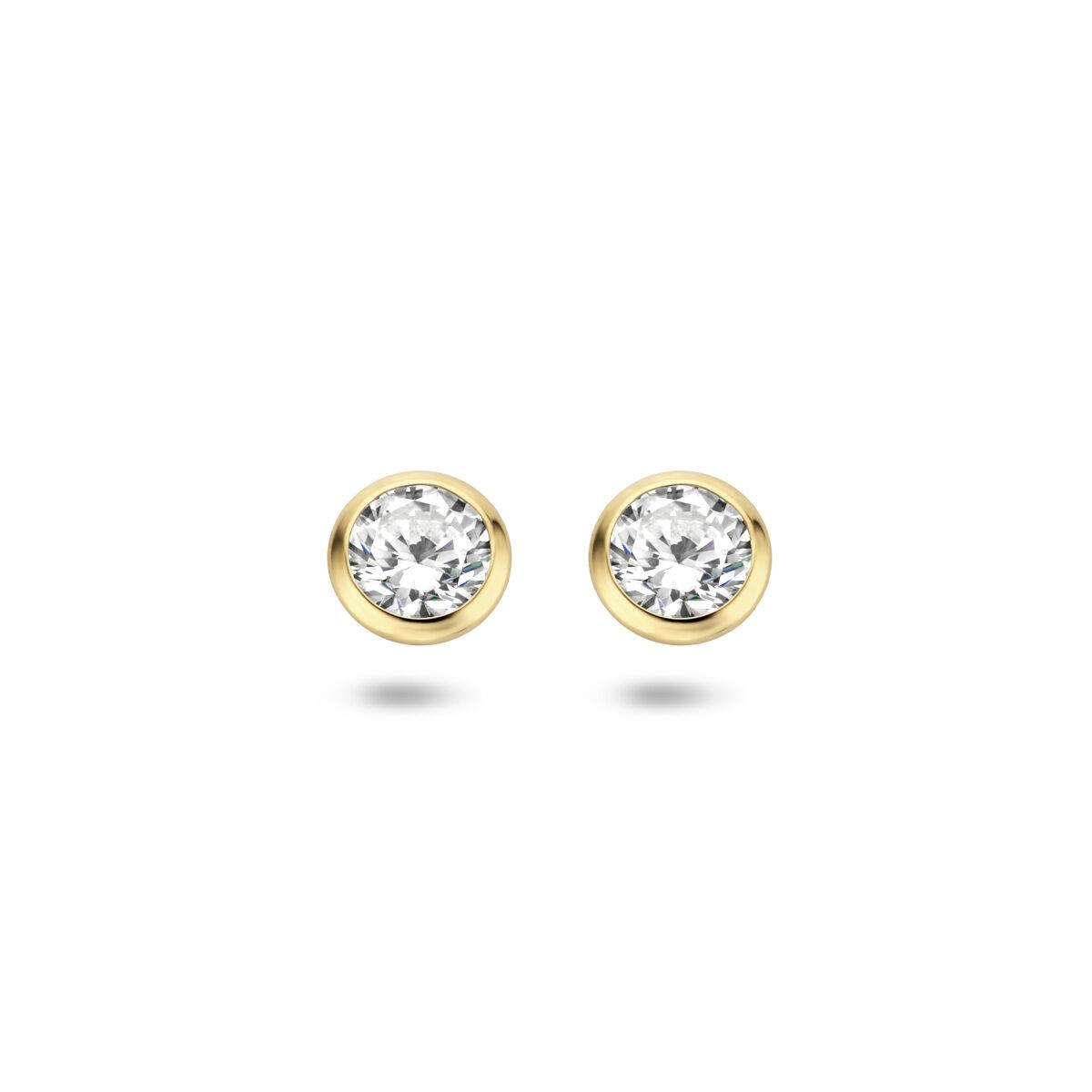 Solitaire Ohrringe 4,0mm