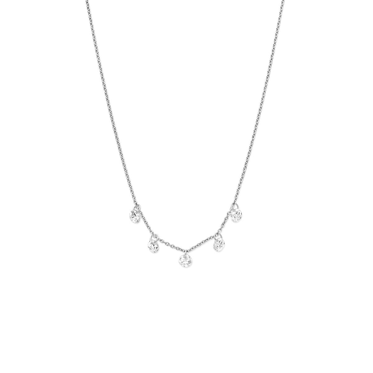 Collier mit 5 Zirkonia
