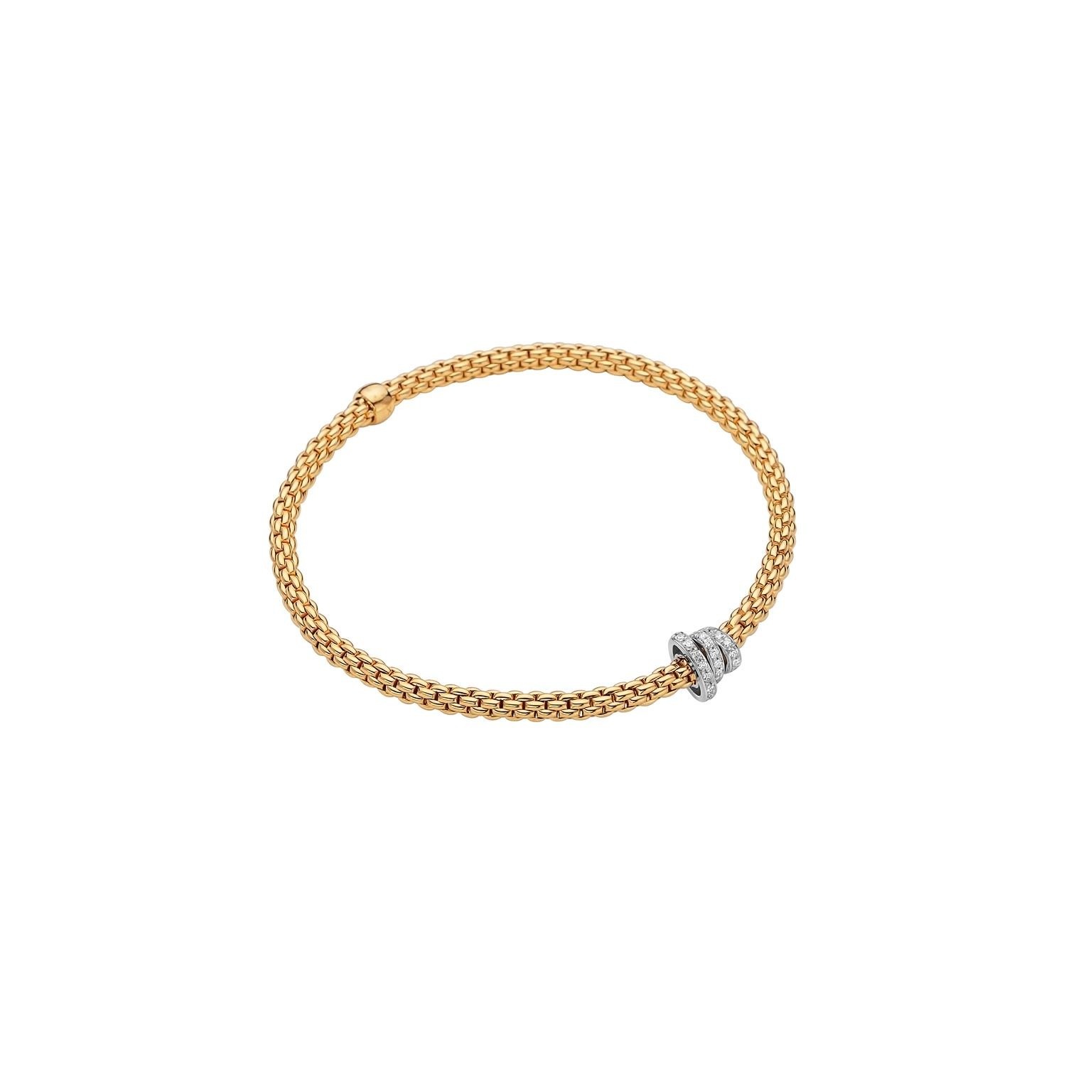 Fope Prima Gelbgold Armband Pavée